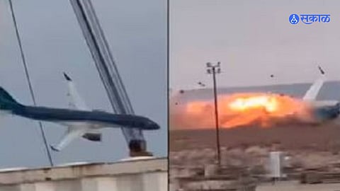First responders working at the site of the Azerbaijan Airlines crash near Aktau, Kazakhstan.