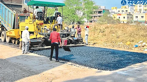 Asphalting of Patilnagar to Baddenagar road started.