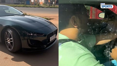 MS Dhoni New Car Jaguar F-Type