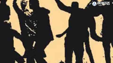 Sangli police have booked 12 individuals after a violent brawl between a bar owner and youths in Madhavnagar. The case is under investigation.