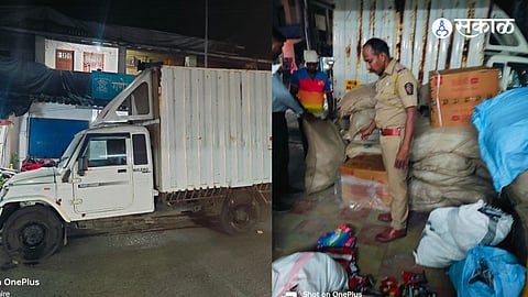 Police seize Rs 30 lakh worth gutka and zarda from a vehicle at Ambadnaka. The smuggling operation was busted, and a case has been registered at Ganeshpuri police station.