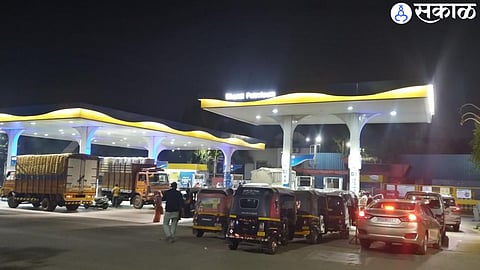 Queues from midnight by customers for CNG