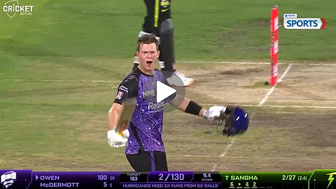 Mitch Owen BBL fastest century off 39 balls