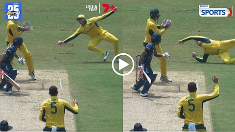 smith steves catch video SL vs AUS.