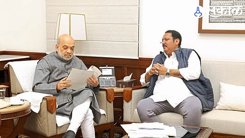 Udayanraje meets Amit Shah to propose the establishment of Shivaji Maharaj’s national memorial in Delhi, honoring the Maratha king’s legacy.