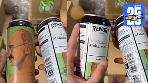 Video: रशियन बिअर कॅनवर महात्मा गांधींचा फोटो? व्हिडीओ व्हायरल, चाहते संतापले