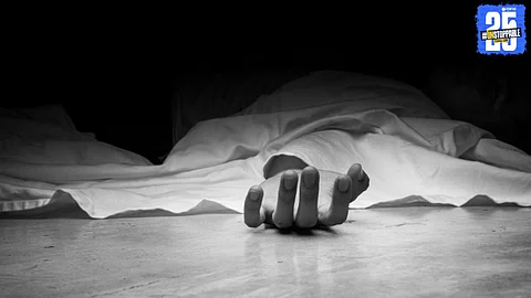 Scene from the village where a woman allegedly died by suicide; her son has accused the father of mental torture.