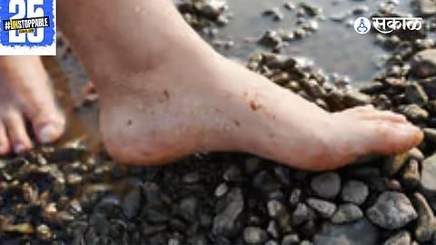 A portrayal of Krishna's divine flute and the fiery serpent, symbolizing passion, power, and spirituality.