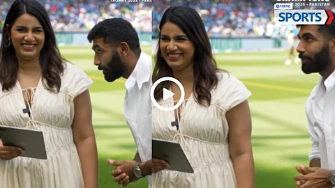Jasprit Bumrah - Sanjana | India vs Pakistan | Champions Trophy 2025
