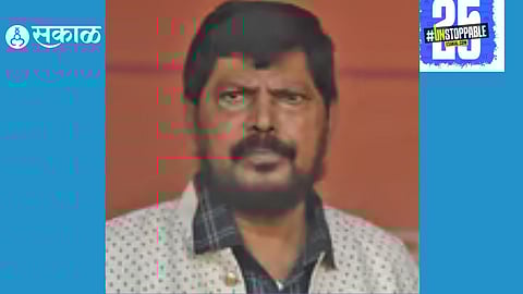 Union Minister Ramdas Athawale speaking on the need to keep politics out of sports to maintain its integrity and fairness."