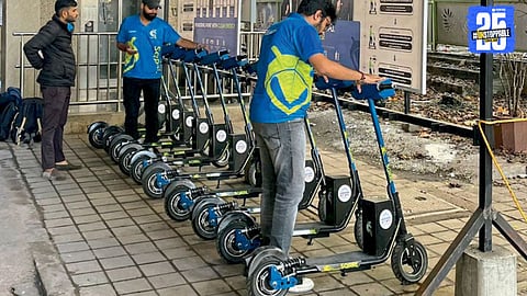 E-Scooter Service Eases Student Travel Near Anandnagar Metro Station
