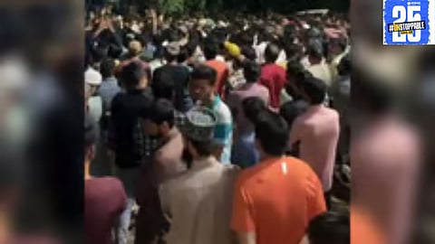 Violence erupts in Madhavnagar as two groups clash, with 15 individuals facing legal charges by Sanjaynagar Police."