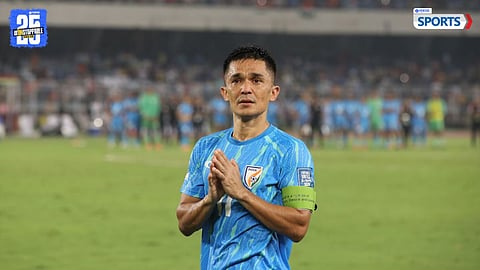 Indian football captain Sunil Chhetri