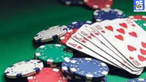 Police officials in Sangola display seized materials worth ₹4.8 lakh from an illegal gambling den.