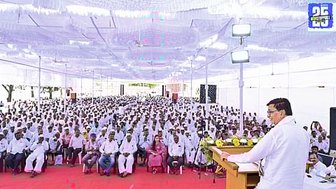 Balasaheb Thorat inaugurates the ethanol plant, emphasizing the need to sustain cooperative efforts for rural and economic development."