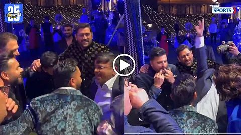 MS Dhoni Dance Viral Video with suresh raina, rishabh pant