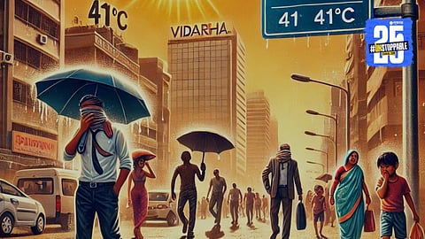 Citizens in Pune and Vidarbha struggle as temperatures soar above 40°C, prompting an IMD heatwave alert