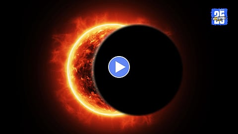 Blue Ghost Solar Eclipse Photo Video