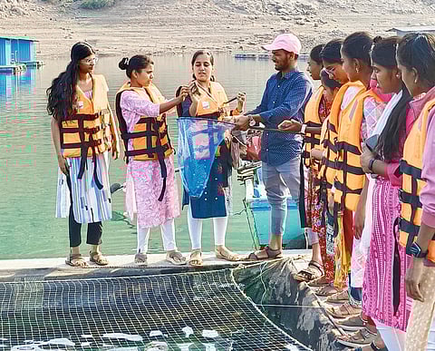 पोखरी येथील महाविद्यालयीन विद्यार्थ्यांचा अभ्यासदौरा