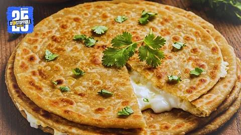 Chikpea Flour Cheese Paratha