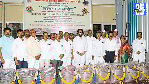 Shivendra Singh Rajé celebrates the successful completion of the Ajinkyatara ginning season, fulfilling Bhau Saheb Maharaj's long-cherished dream.