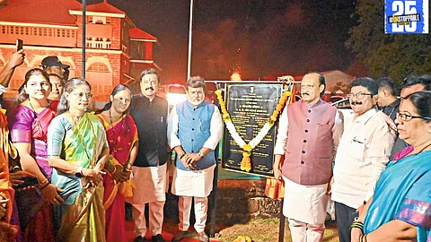 "Deputy CM Ajit Pawar unveils plans for a monument dedicated to Chhatrapati Sambhaji Maharaj after his visit to Shiv Srishti."