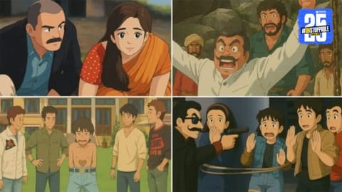 A stunning AI-generated Ghibli-style portrait showcasing the soft watercolor effect and whimsical background inspired by Studio Ghibli’s animation.