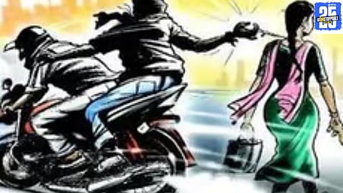 "Thieves on a motorcycle steal a gold chain from a woman working at Vidi housing, raising concerns about local crime."