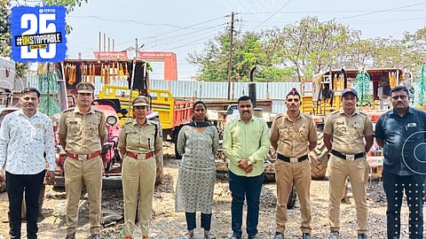 Task force seizes sand stock worth ₹39.78 lakh as smugglers flee in Solapur raid.