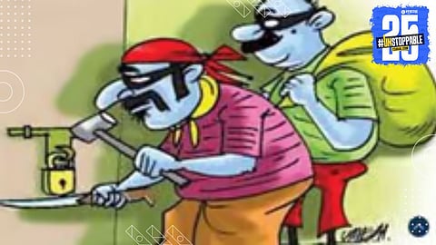 Thieves strike three homes in one night, valuables worth over ₹1.5 lakh stolen; police begin probe.