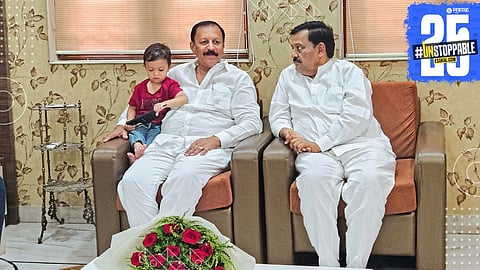 Subhash Bapu Deshmukh meets Deshmukh Malak, sparking political curiosity over BJP's internal strategies.