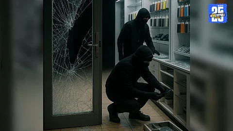 Scene from Pathri where a family discovered a ₹12 lakh robbery after unlocking the kitchen for their hungry grandchild.