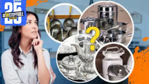 Utensils awaiting distribution in Ichalkaranji; event delayed amid CM presence plans.