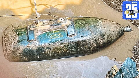 Warvandi residents in fear as a bomb is uncovered amid bureaucratic red tape, with the army issuing clear safety instructions for the public."