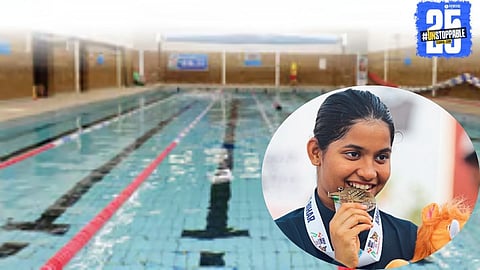 Aditi Hegde celebrates her five-medal feat as Maharashtra swimmers win a total of eight medals in swimming.