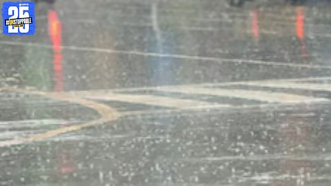 Dark clouds gather over the district as weather officials predict storms and heavy rain for the next two days.