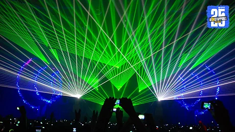 Pune police issue warning against the use of laser and beam lights in the sky due to aviation and public safety concerns.