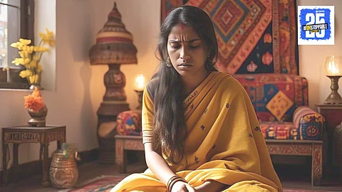 Sad Married woman