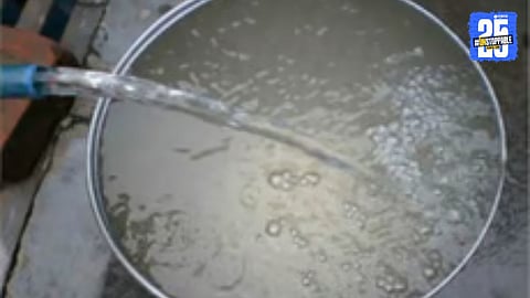 Residents collect drinking water in affected villages of Miraj and Atpadi, where water contamination poses health risks.