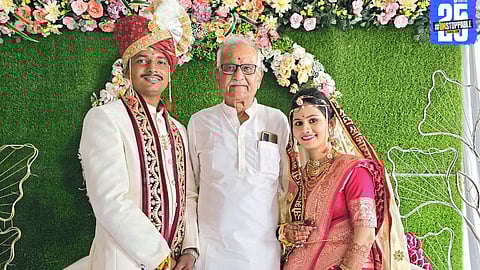 Philanthropic father weds off fifth daughter-like girl with full rituals and blessings from society.