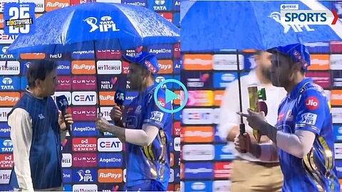 Suryakumar receive Player of the Match in Rain