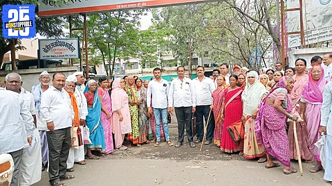 Happy beneficiaries after receiving subsidy within two hours of complaint — a rare display of prompt government response.