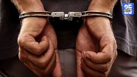 Navi Mumbai Police rescuing women during a raid on an illegal spa center operating a sex racket in a crowded area.