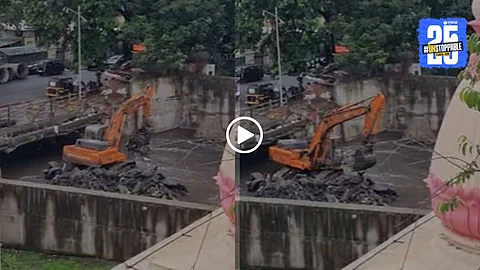 Viral video shows debris dumped back into Pune’s nalas during PMC’s cleaning, sparking outrage