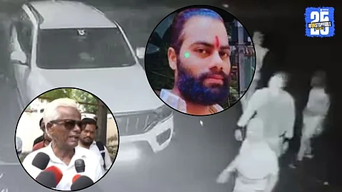 "Amol Khotkar’s father addresses the media, accusing police officers of accepting bribes and committing murder under the guise of an encounter."