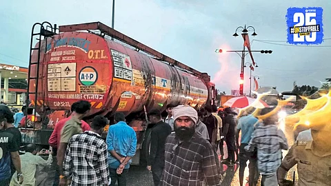 Bike Tanker Accident