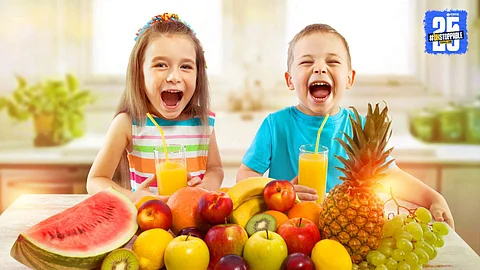 Kids And Fruits