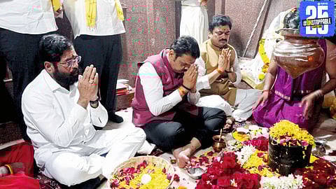 Deputy CM Eknath Shinde paying homage to Ahilyadevi Holkar, vows to follow her legacy of good governance and social justice.