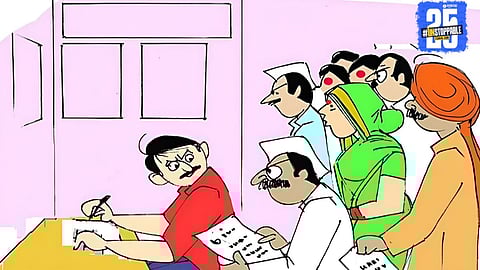 Retired soldiers face delays and confusion in getting documents due to mandatory online registration and lack of digital access at village level.