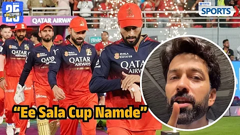 Nakuul Mehta cheering for Virat Kohli and RCB